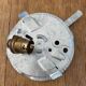 White Clichy glass ceiling light