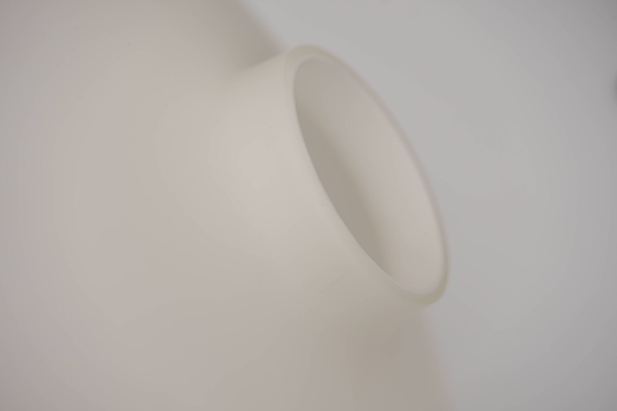 Danish Vintage UFO Lamp in Opal Glass and Teak 1960s