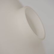 Danish Vintage UFO Lamp in Opal Glass and Teak 1960s