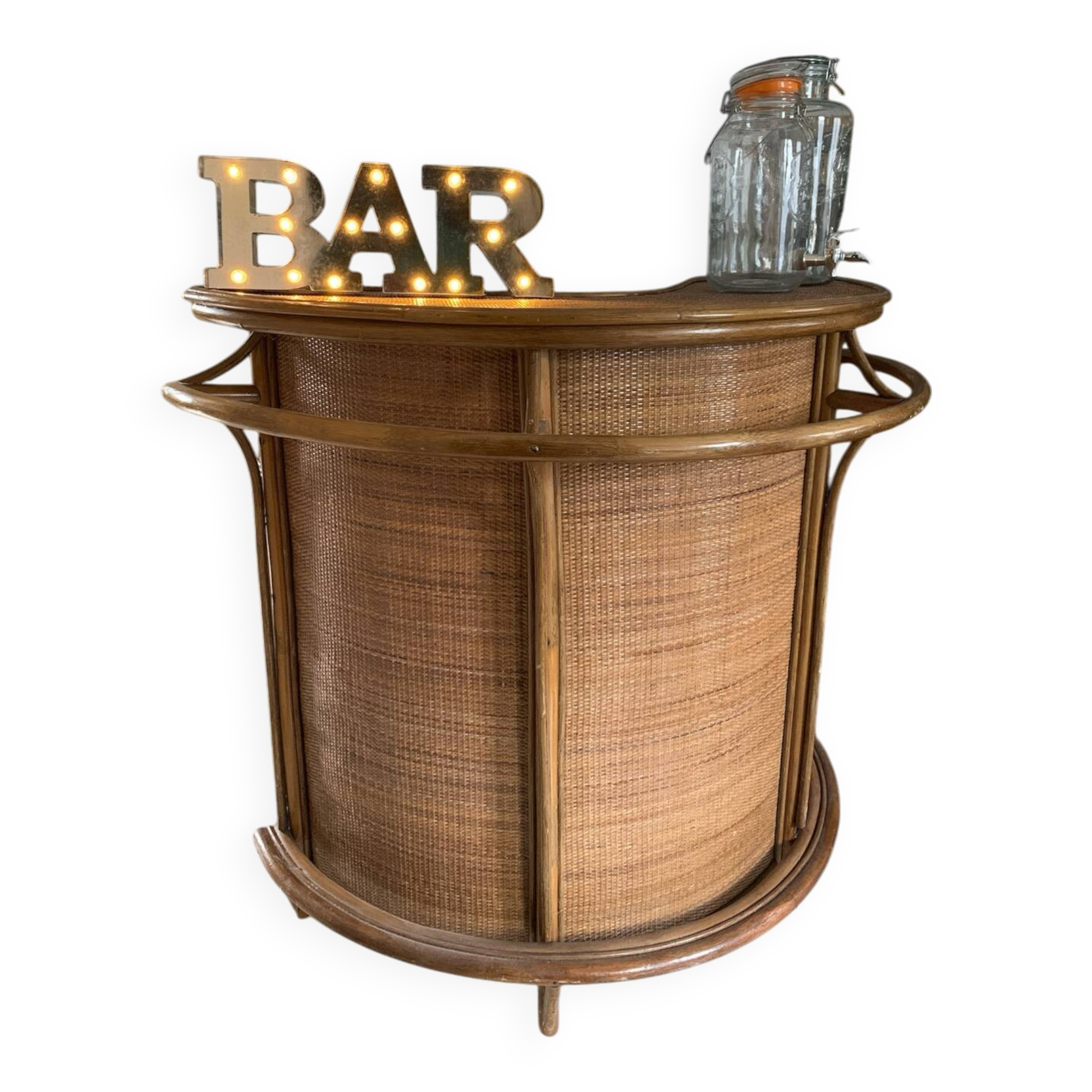 Bar rotin vintage