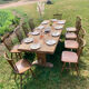 Solid oak monastery table