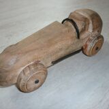 Wooden racing car