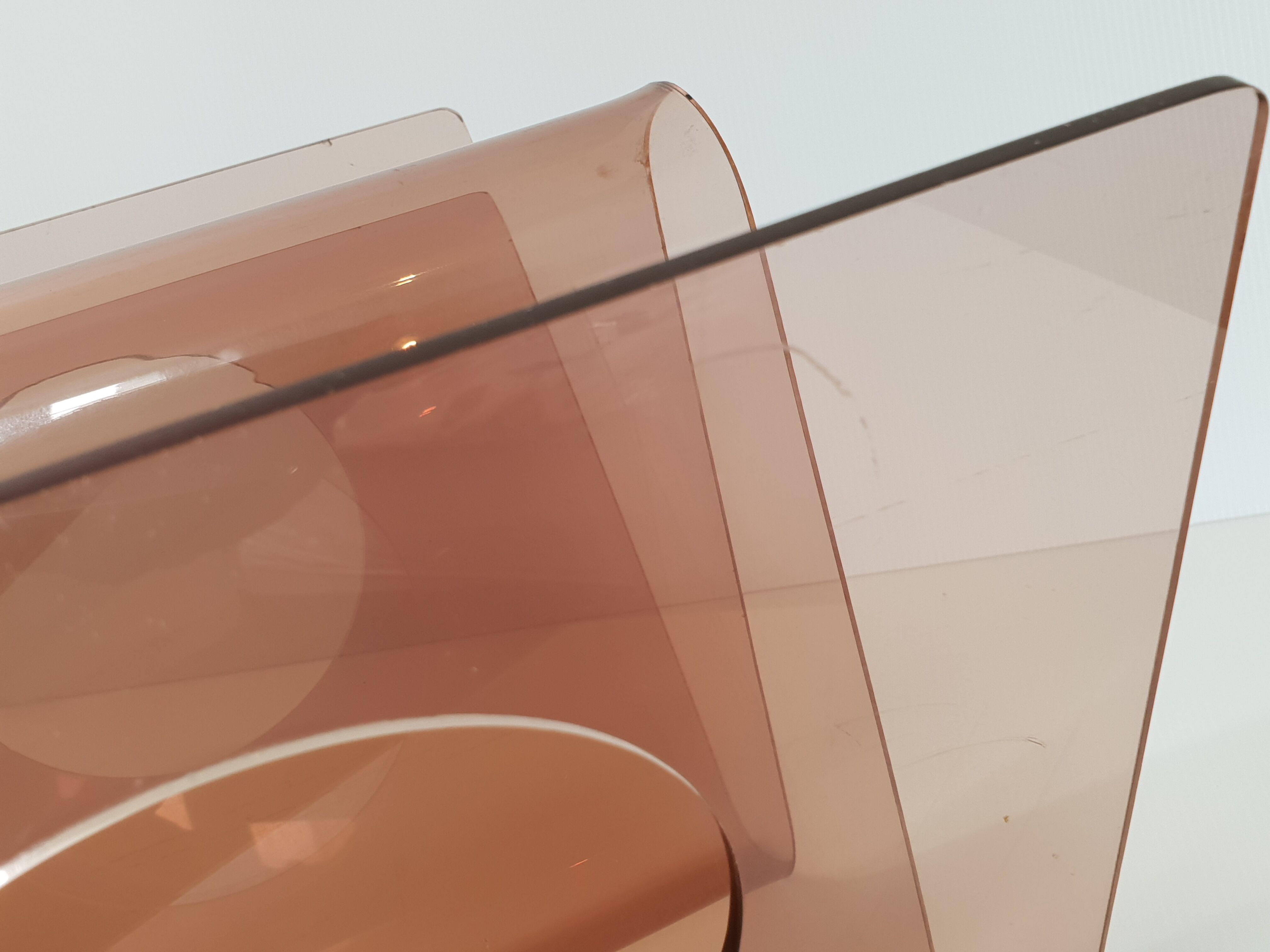 Michel Dumas magazine holders in Plexiglas