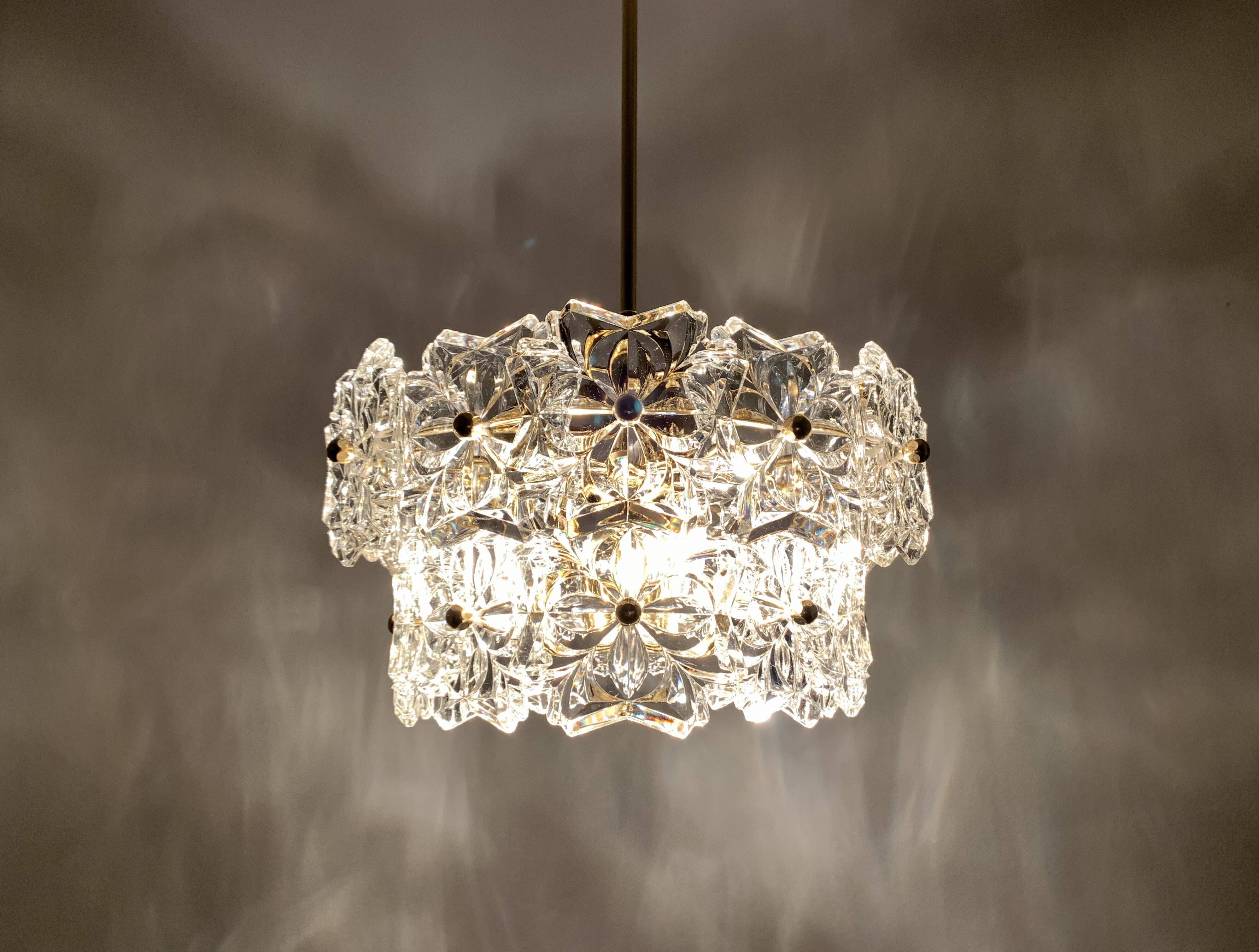 Crystal Glass Chandelier by Sölken