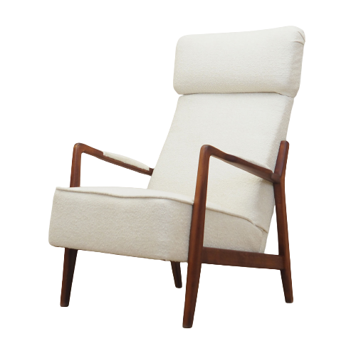 Beech armchair, Scandinavian design, 1960s, designer Folke Ohlsson, manufacturer DUX