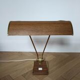 Lampe Jumo art déco, streamline, modèle bois et or