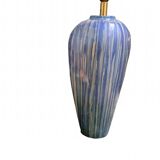 Blue ceramic table lamp base