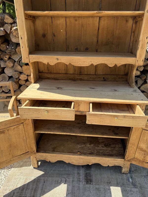 Vaisselier bois massif / Buffet 2 corps