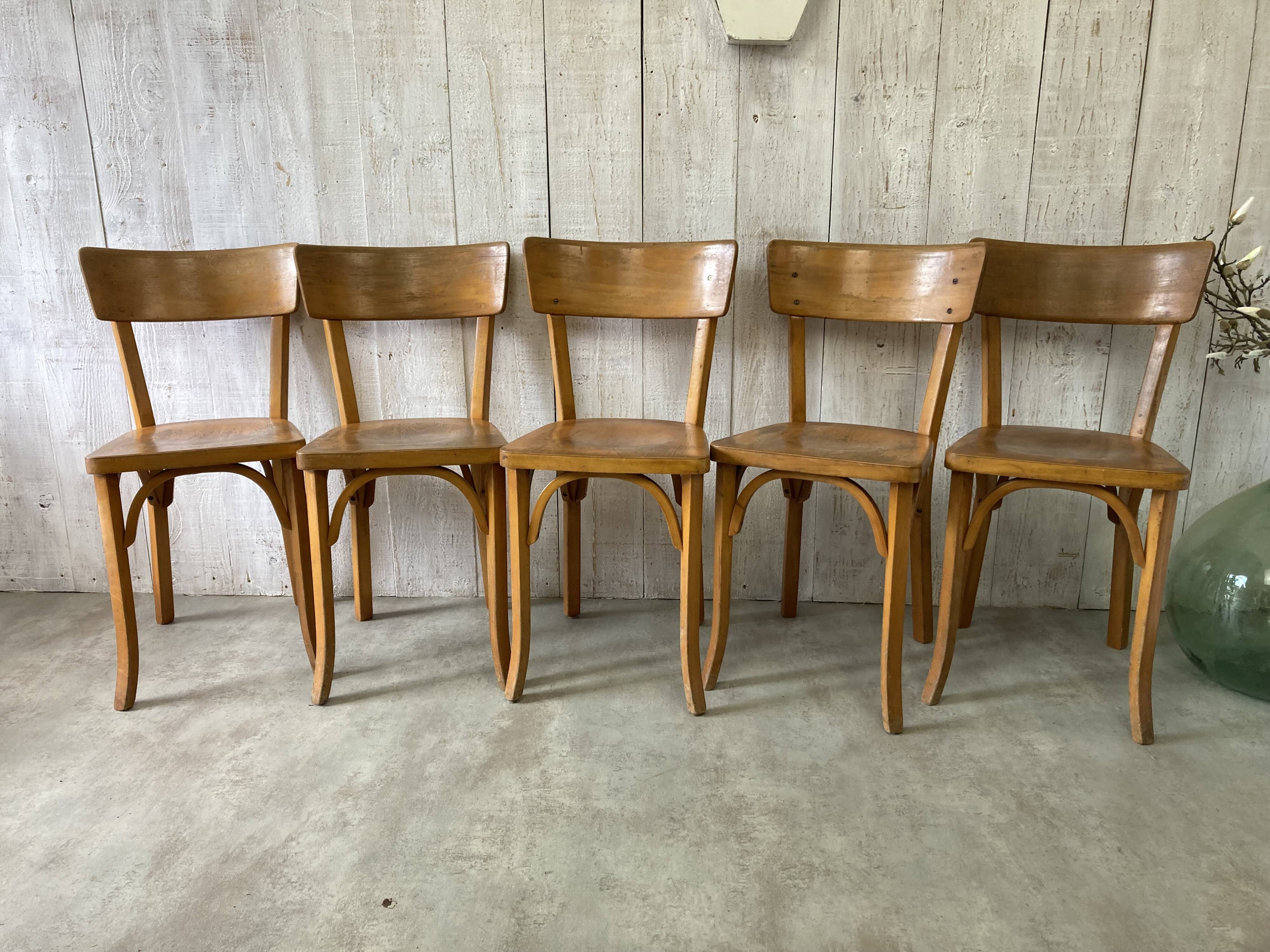 Set of 5 Baumann chairs