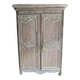 Armoire en chêne cérusé 19ème.