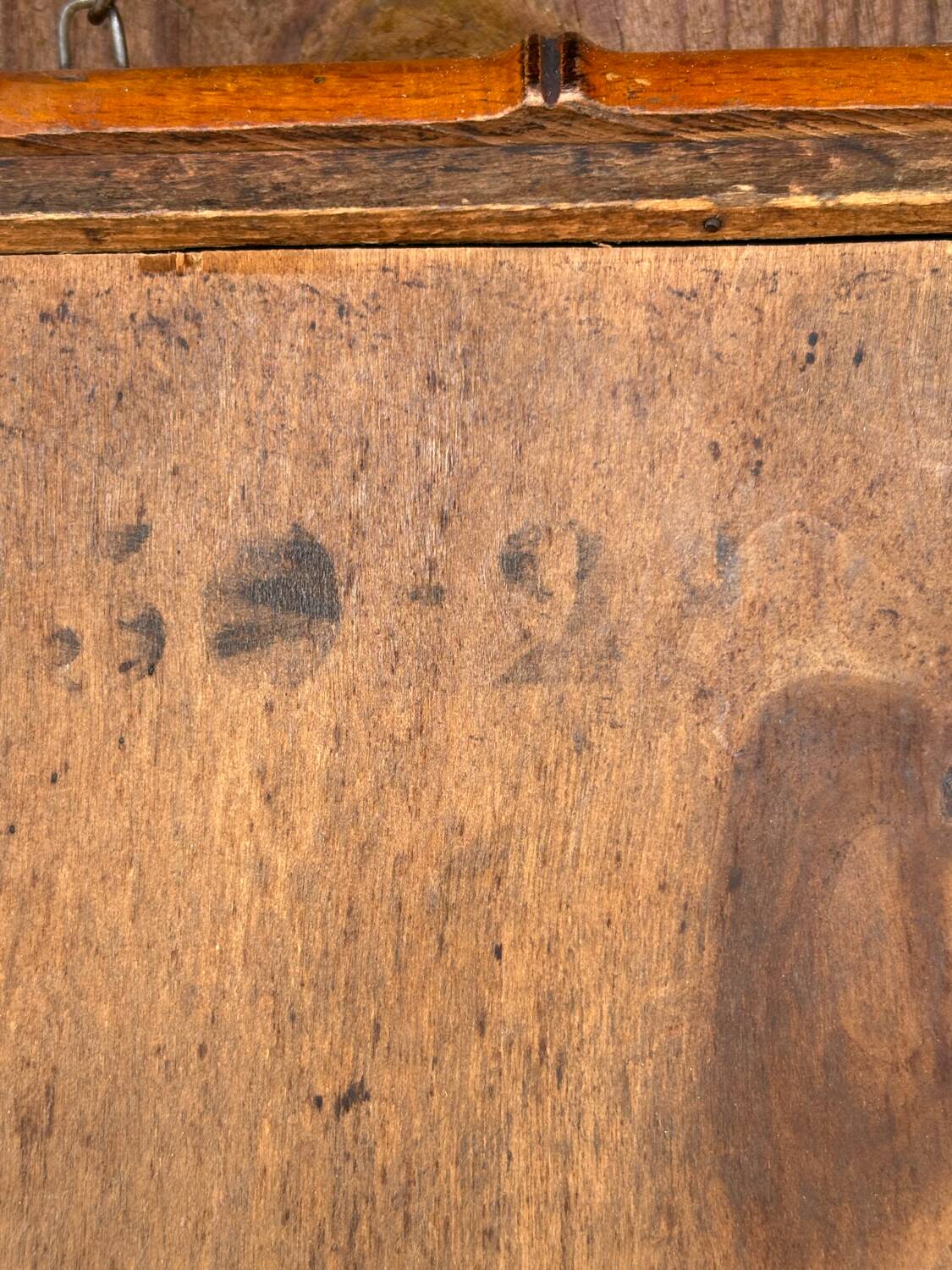 Vintage bamboo mirror