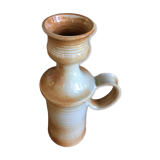 Sandstone pitcher stamped Mongolfier Durtal. Color: gradient of beiges