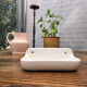 Porcelain wall soap dish