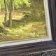 Large landscape painting - Mountain scene at dusk