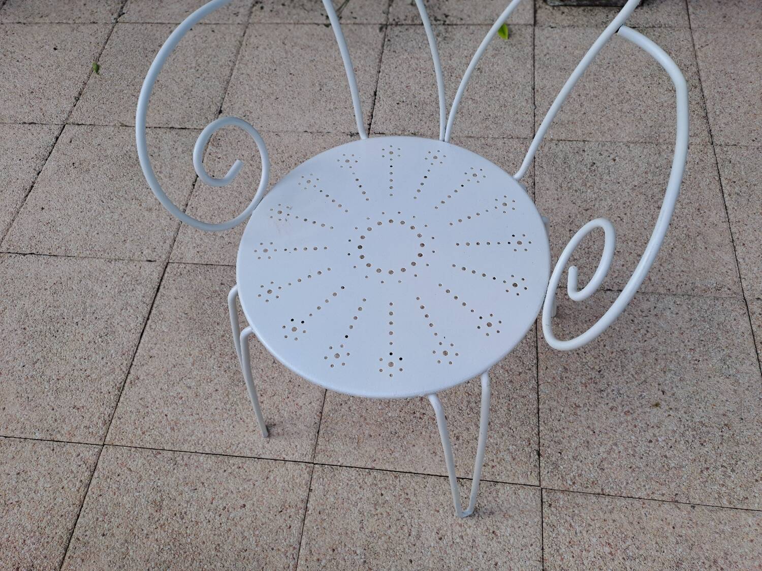 Wrought iron garden furniture