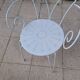 Wrought iron garden furniture