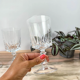 Set of 4 Crystal Water Glasses of Arques model Louvre