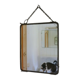 Old rectangular barber mirror