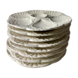 Sarreguemines slurry oyster plates
