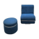 Fauteuil et ottoman années 80