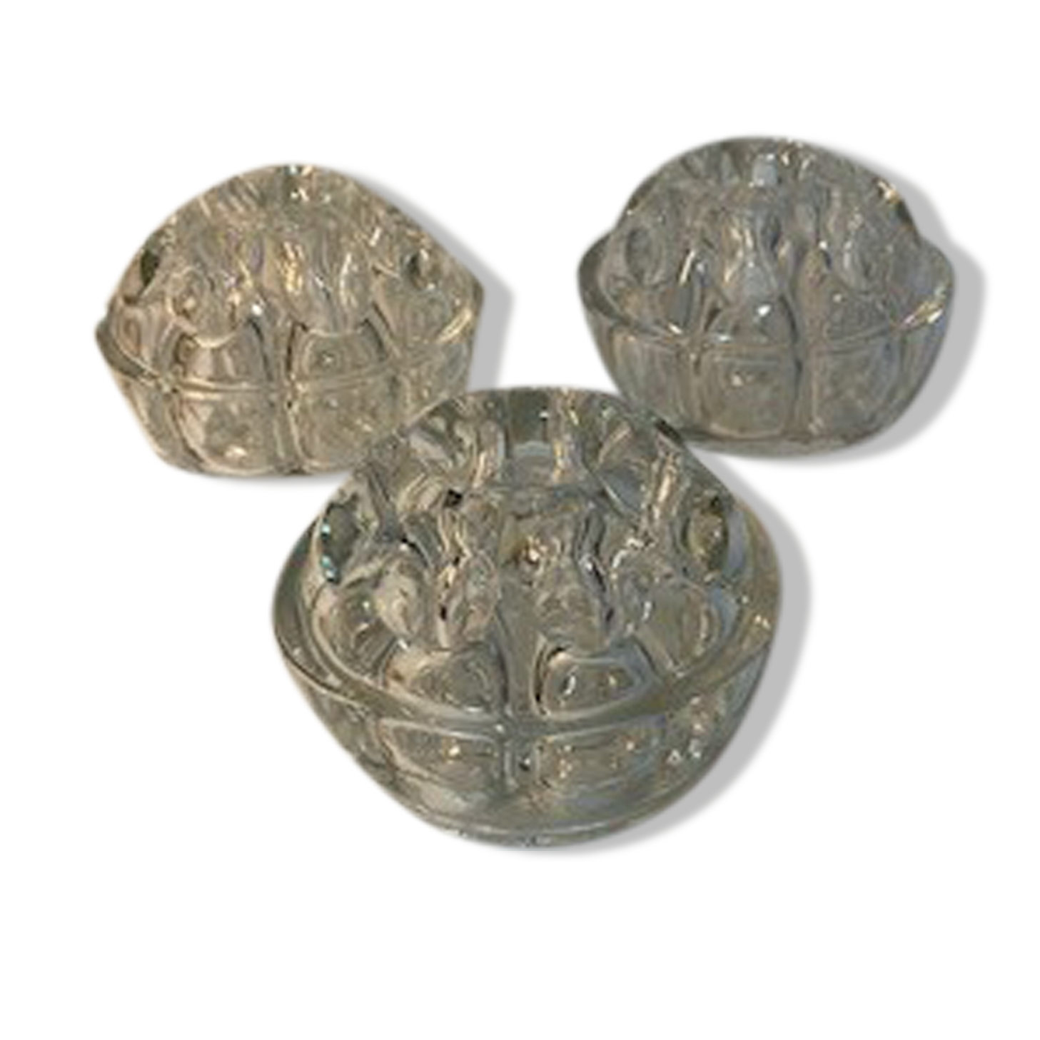 Set of 3 flower vases 9 holes