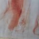 Large Sketch / Sanguine Painting of a Naked Man, signed ROULOT 66