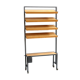 Vintage height-adjustable wall rack / room divider / bookshelf from the 1960s