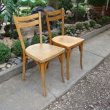 Paire de chaises bistrot anciennes