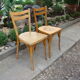 Pair of antique bistro chairs