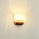 Mid-Century Ice Glass Wall Light from Doria Leuchten, Germany, 1960s