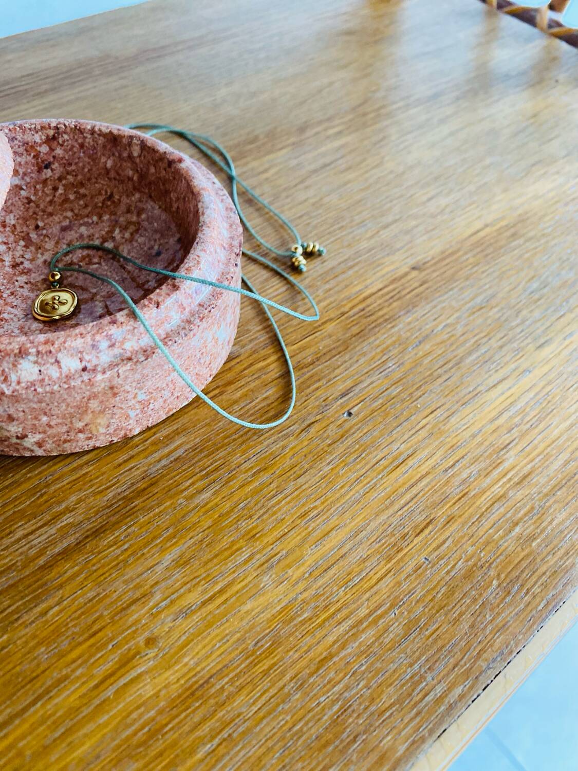 Vintage rattan shelf