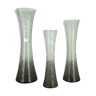 Ensemble de trois vases en verre soufflé à la main, fabriqué par Alfred Taube, Allemagne, années 1960