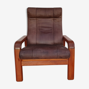 Danish adjustable lounge chair HS Design, 80s