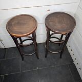 Pair of bentwood bistro stools