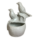 Cache pot jardinière oiseaux zoomorphe