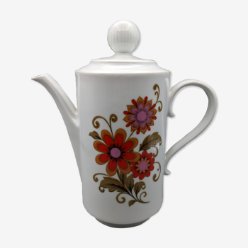 teapot coffee maker white floral décor vintage winterling bavaria