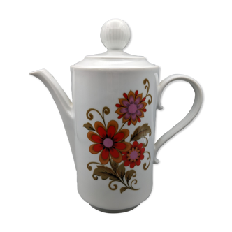 teapot coffee maker white floral décor vintage winterling bavaria