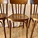 set of 6 bentwood bistro chairs from the 1950s