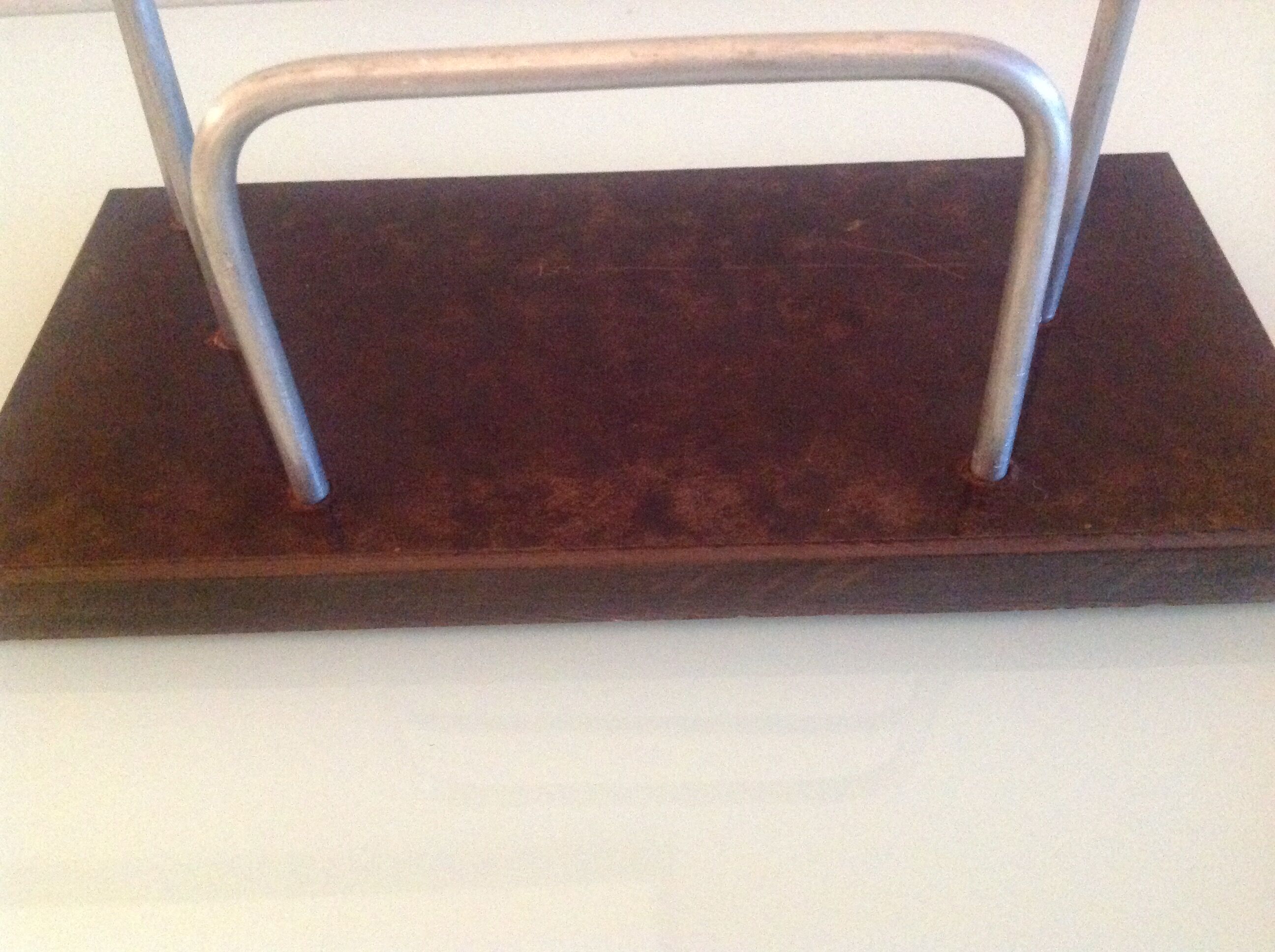 Letter holder in bakelite and chromed metal art deco style / 30s-40s