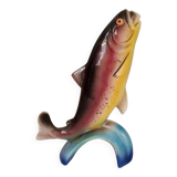 Vintage earthenware fish bottle