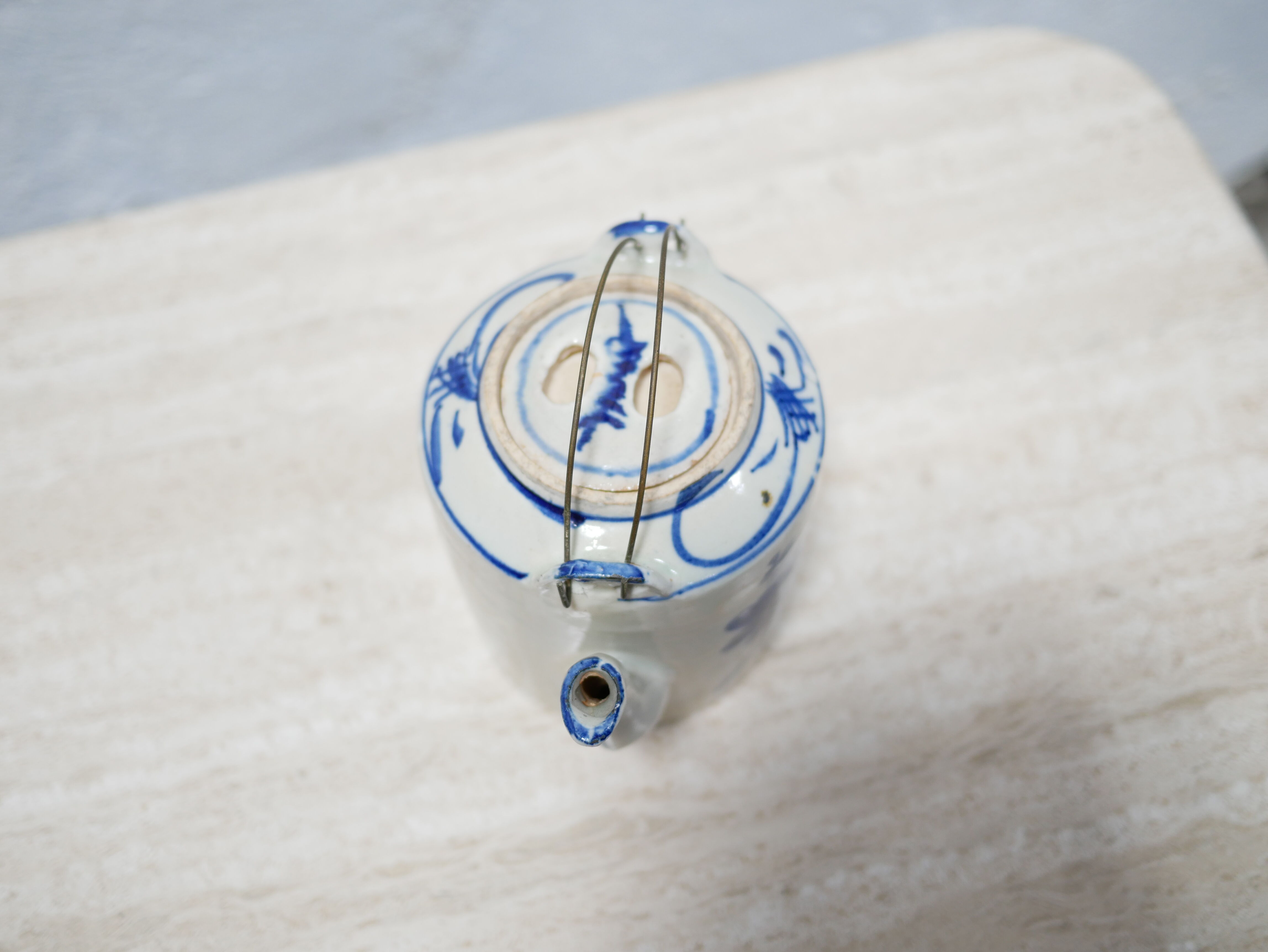 Ancient Chinese porcelain teapot