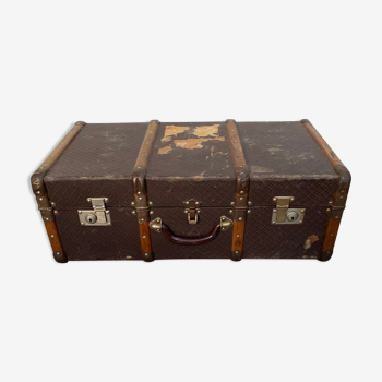 Valise en bois ancienne vintage