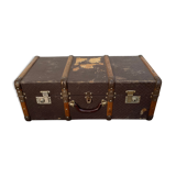 Old vintage wooden suitcase