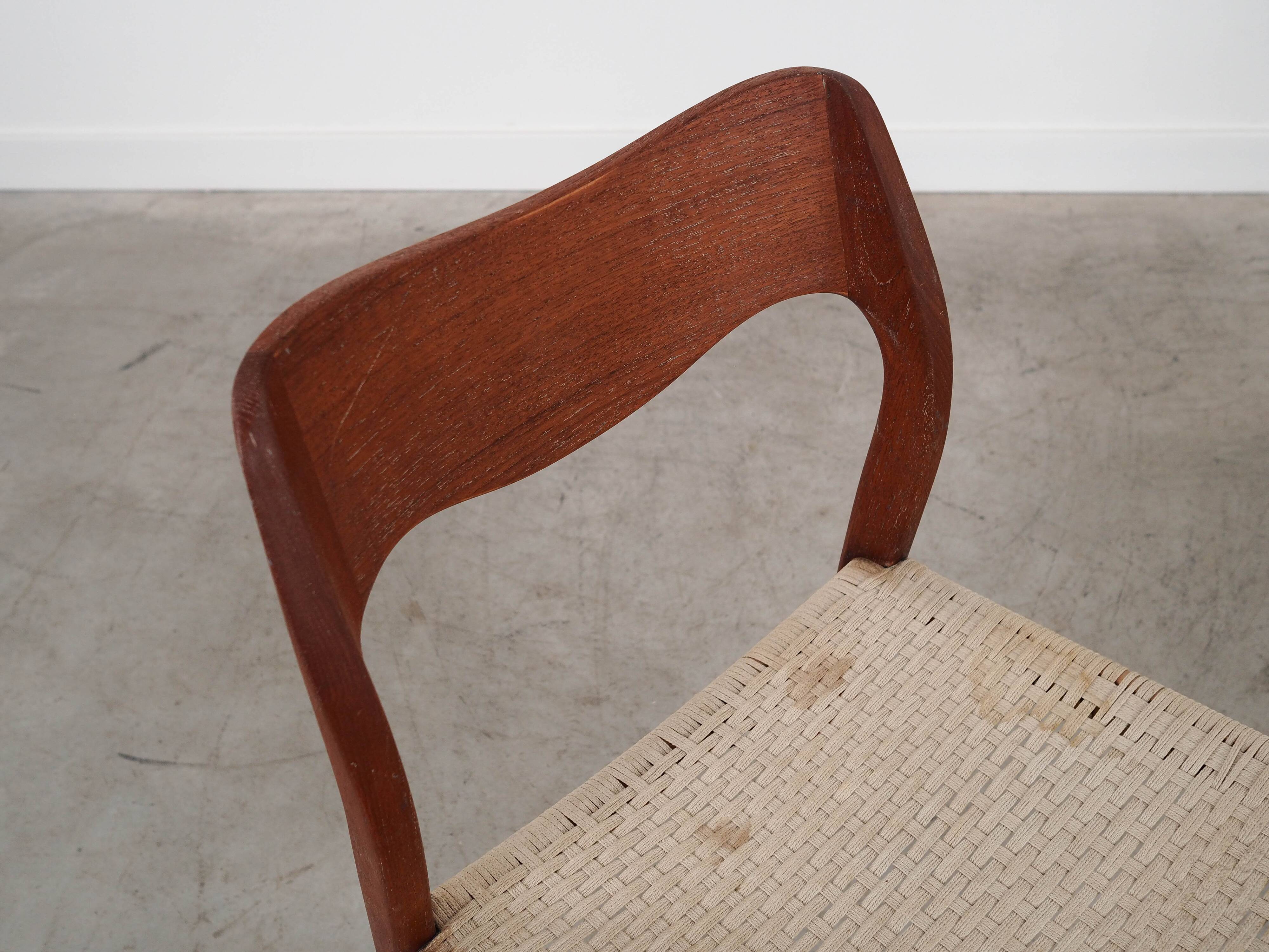 Teak chair, Danish design, 1960s, designer: Niels Otto Møller
