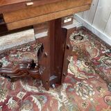 Table à manger ovale en acajou Napoléon III
