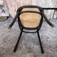 Bistrot wood & seat canned chair 70s vintage