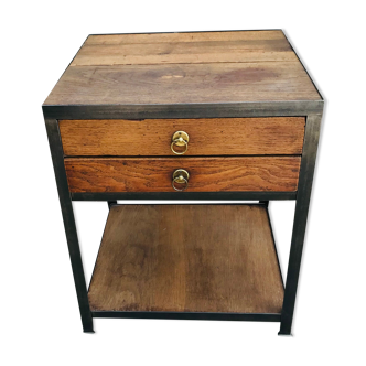 Vintage oak and steel craft furniture