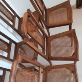 6 Louis 16 fluted pearwood chairs