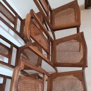6 chaise cannelé essence poirier Louis 16