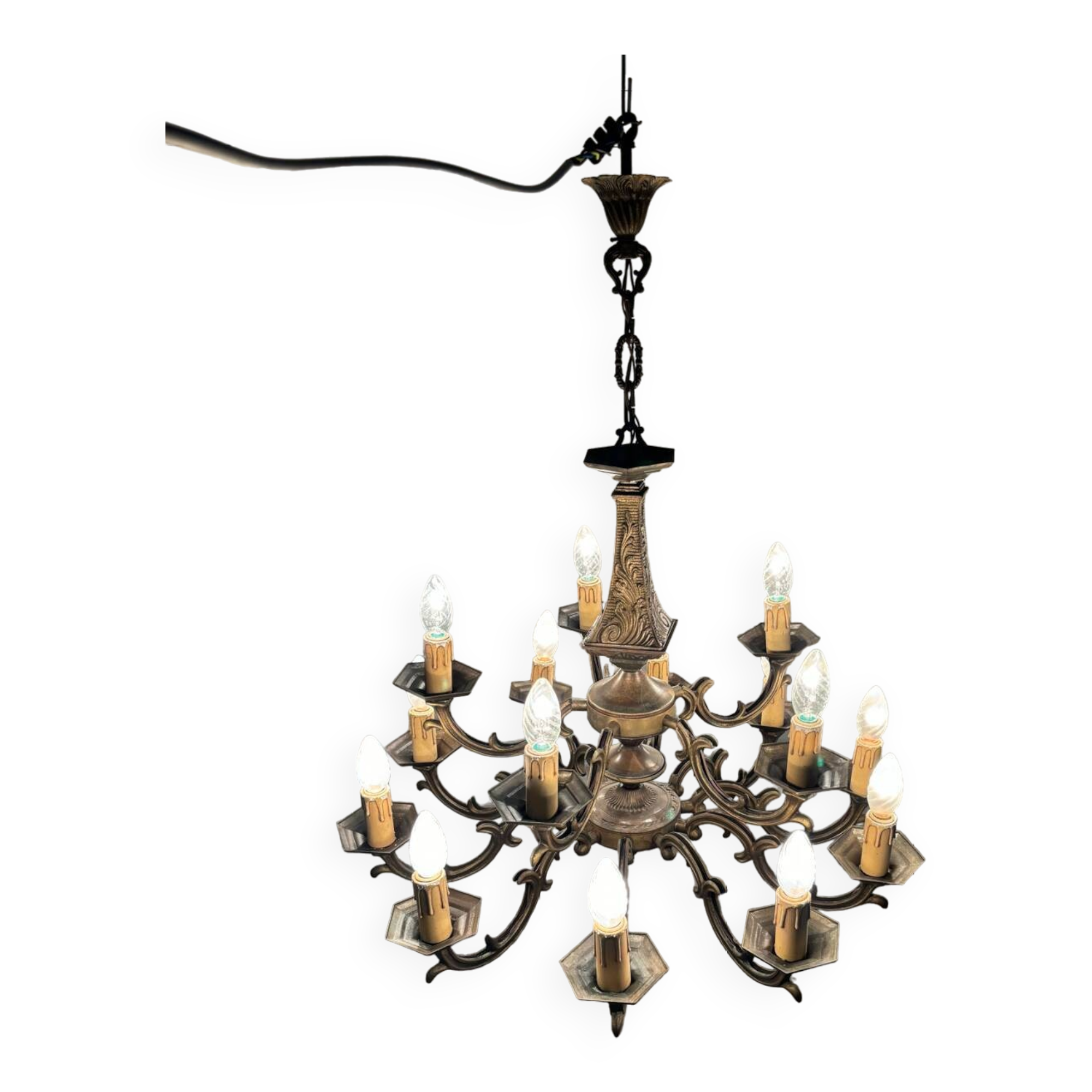 Bronze chandelier